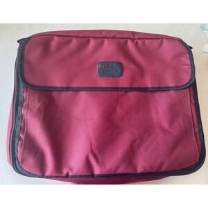 Pyrex Portables Insulated Carrier Bag Tote Burgundy Lunch Travel